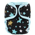 Newborn Baby Diaper Nappy Cover 8lbs-10lbs (Stars) - Snaps for Fit