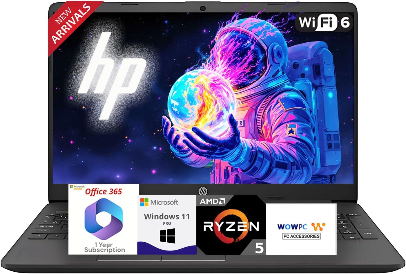 HP 2025 Laptop with AMD Ryzen 5 5500U for Work & Home
