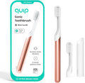 Quip Metal Sonic Electric Toothbrush for Adults - Guided 2-Minute
