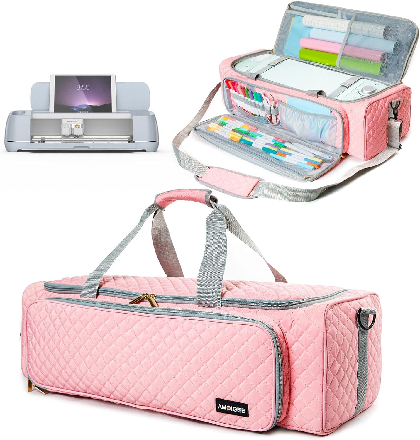 Cricut Carrying Case for Explore Air 2 & Maker 3 - Pink Organizer