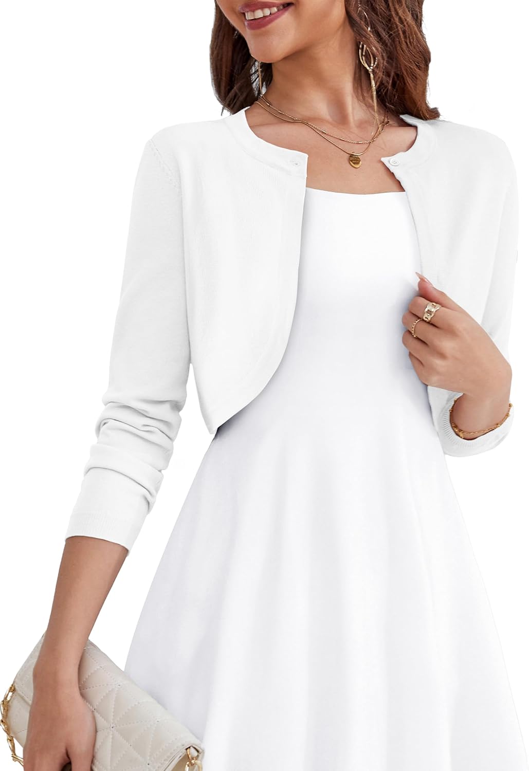 OmicGot Women's Long Sleeve Cardigan for Stylish Outfits