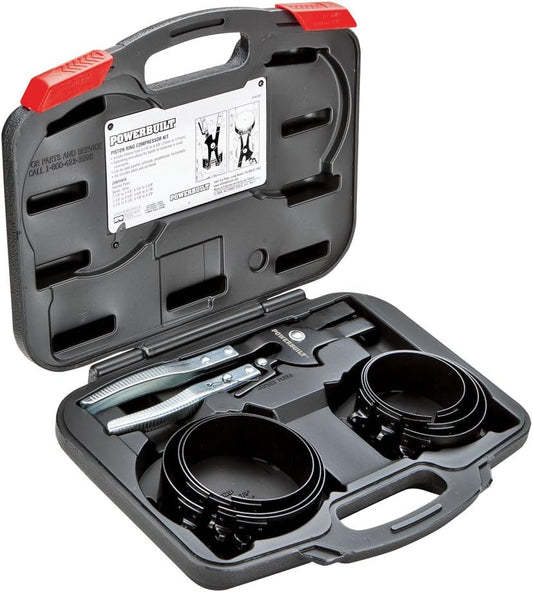 Powerbuilt Piston Ring Compressor Tool Set for Engine Maintenance