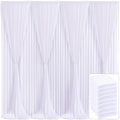 Elegant 8 Panels White Backdrop Curtain for Parties and Events