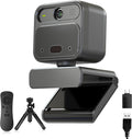 4K Webcam with 2 Microphone and Remote - Clear 4K Video for Calls