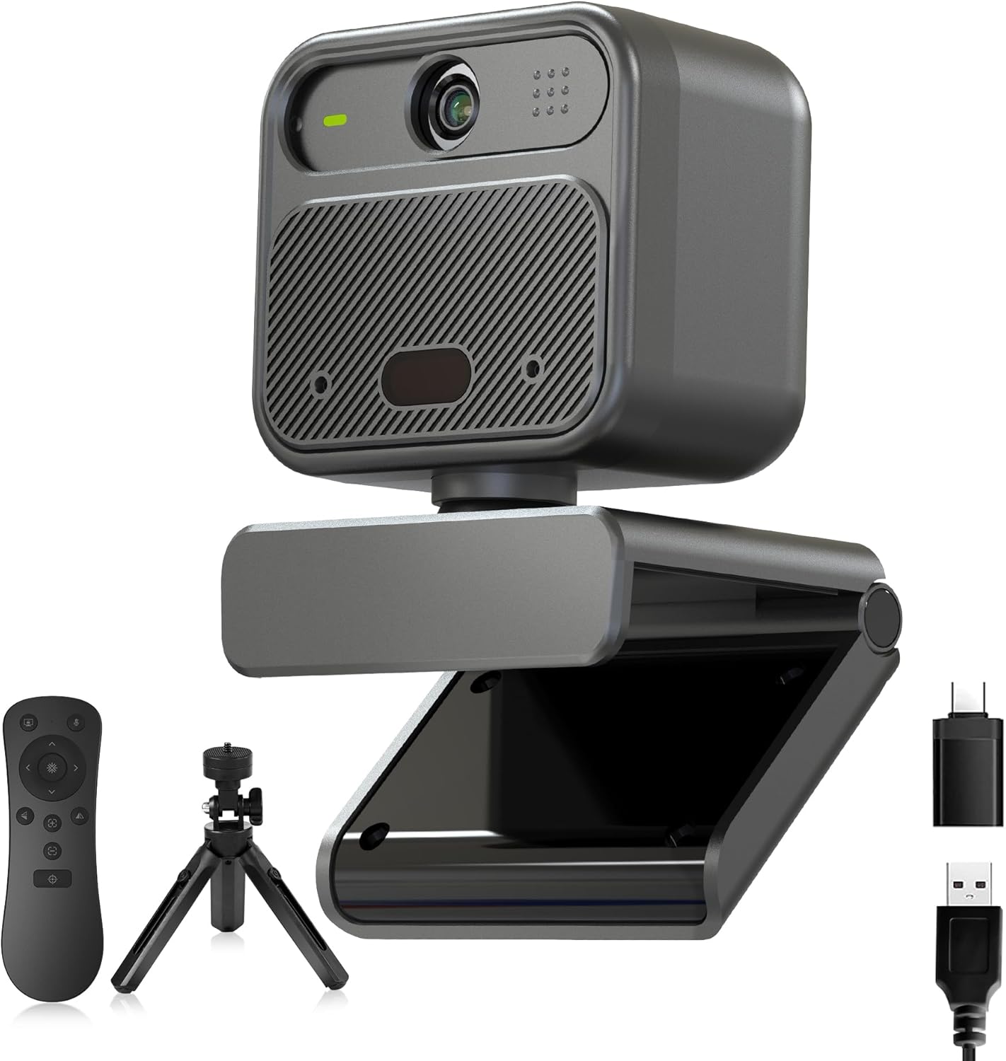 4K Webcam with Dual Microphones for Clear Video Calls