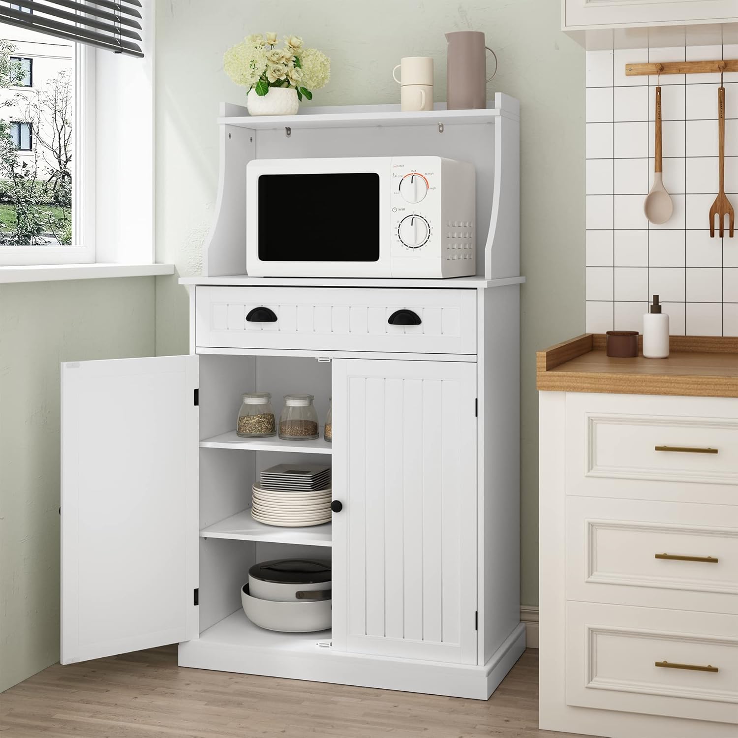 ARTPOWER 54 Microwave Cabinet - Stylish Storage Solution