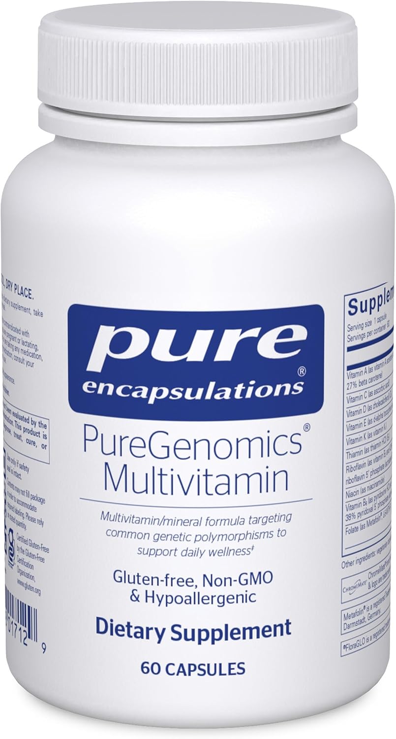 PureGenomics Multivitamin for Genetic Variations - 60 Capsules