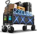 350L Large Capacity Foldable Wagon with Brakes - Heavy Duty