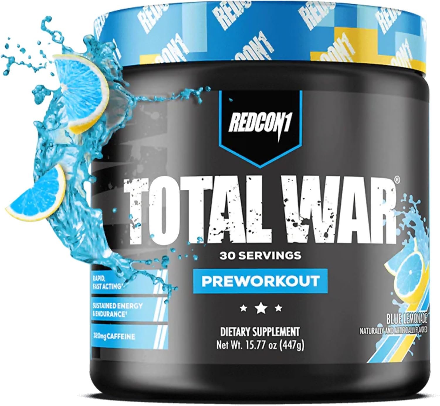 Total War Pre Workout for Men & Women - Blue Lemonade Flavor
