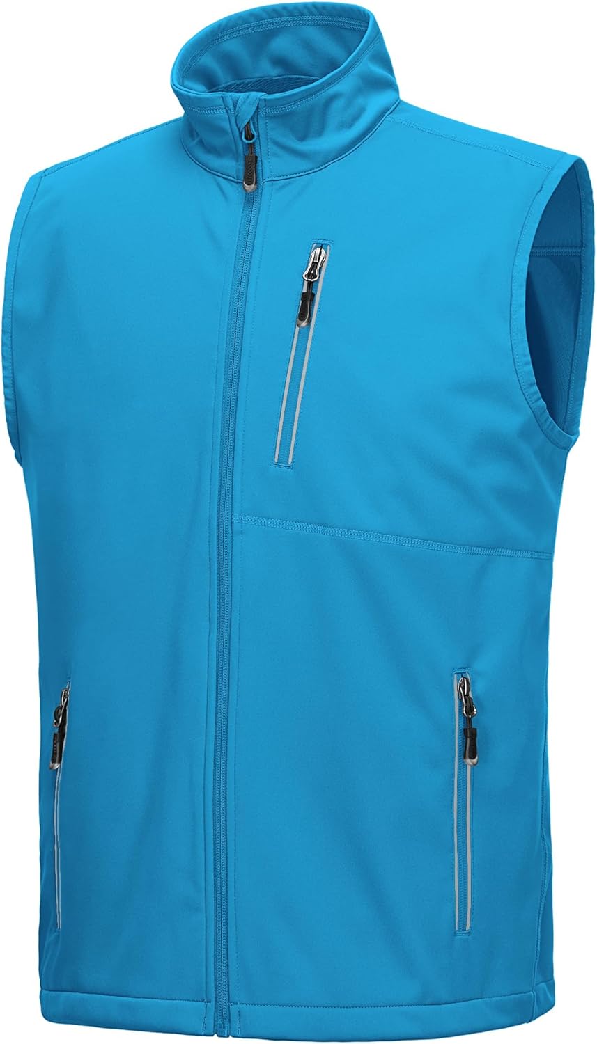 33,000ft Men's Windproof Lightweight Golf Vest for Outdoor Sports
