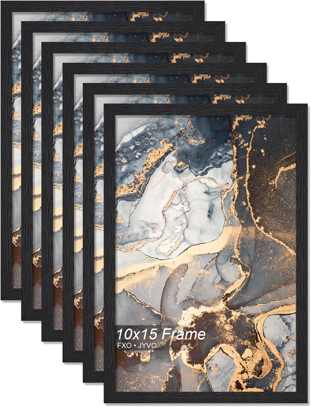 Engineered Wood 10x15 Picture Frame Set of 6 for Photos