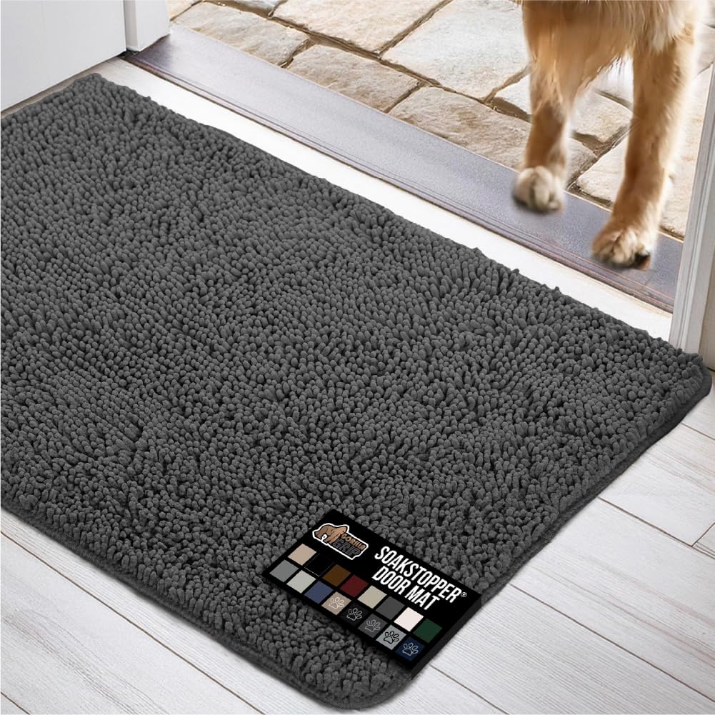 GORILLA GRIP Dog Doormat for Muddy Paws and Cleaner Floors