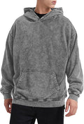 Bobeutou Oversized Hoodie Men Vintage Cotton Casual