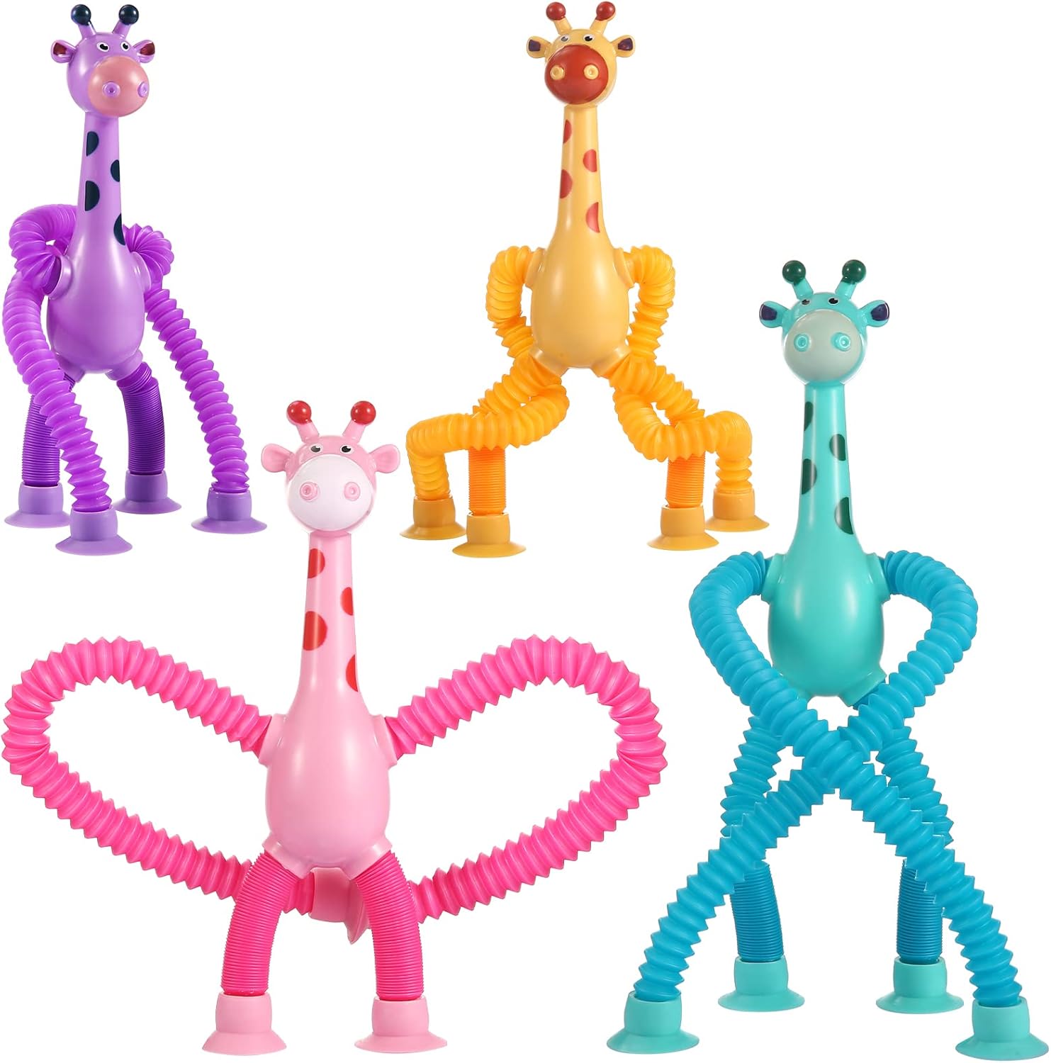 Telescopic Giraffe Toy Set - Extendable Fun!