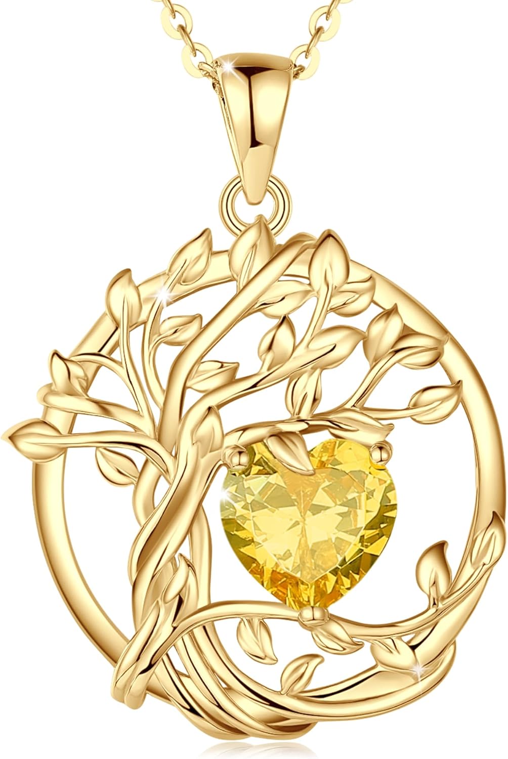 FANCIME Tree of Life Birthstone Necklace for Special Occasions