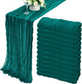12 Pack 10ft Dark Teal Cheesecloth Table Runner 35x120 in - Wedding