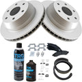 TRQ Rear Brake Pad & Rotor Kit Compatible with 02-06 Trucks - Complete