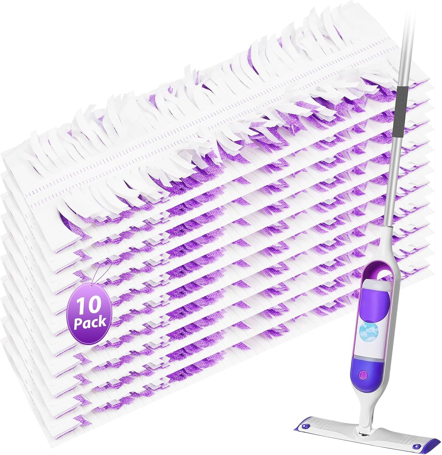 10-Pack Disposable Mop Refills by Aoydr for Effortless Floor Cleaning