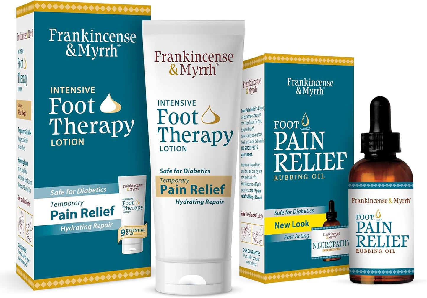Frankincense and Myrrh Foot Pain Relief Combo Pack for Comfort