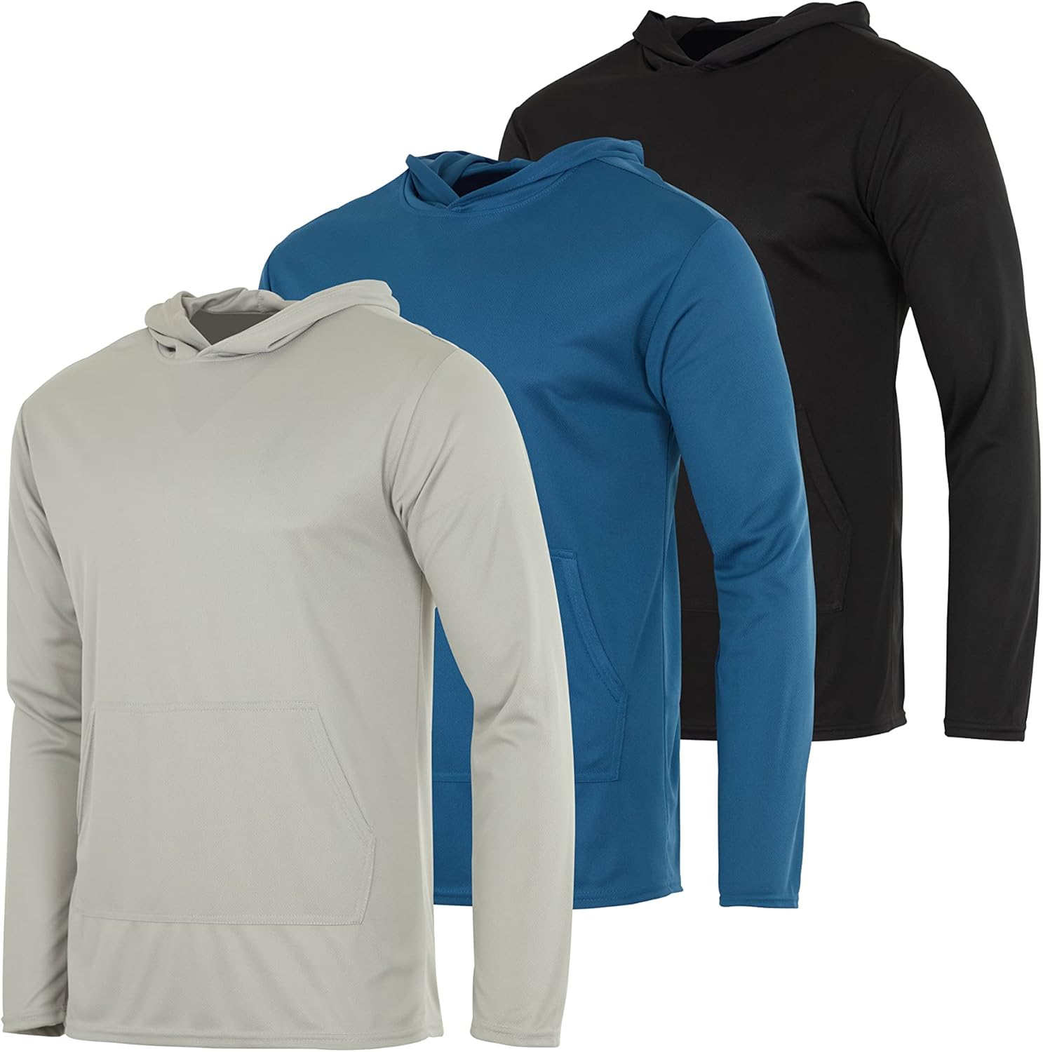 Real Essentials Men's Mesh Long Sleeve Hoodie for All Occasions