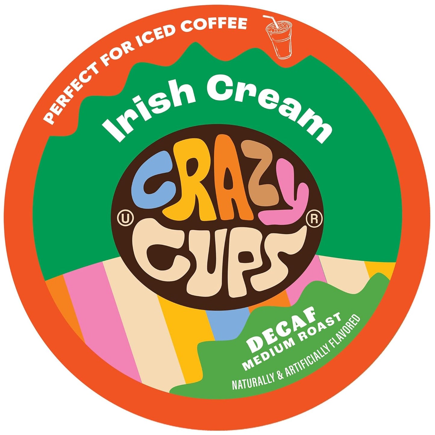 Crazy Cups Decaf Irish Cream Coffee Pods - 22 Count