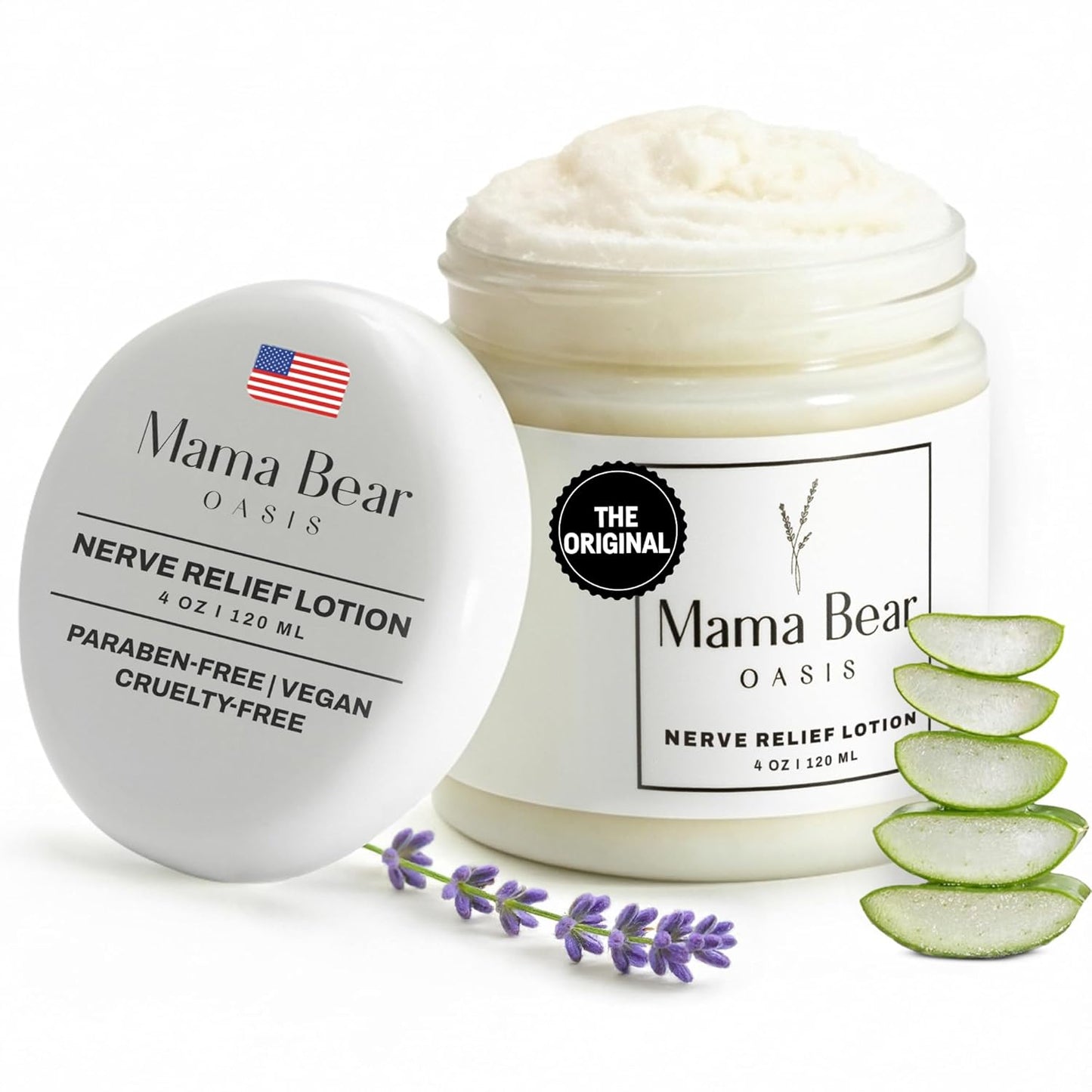 Mama Bear Oasis Lotion for Foot and Leg Comfort - Hydrating Care