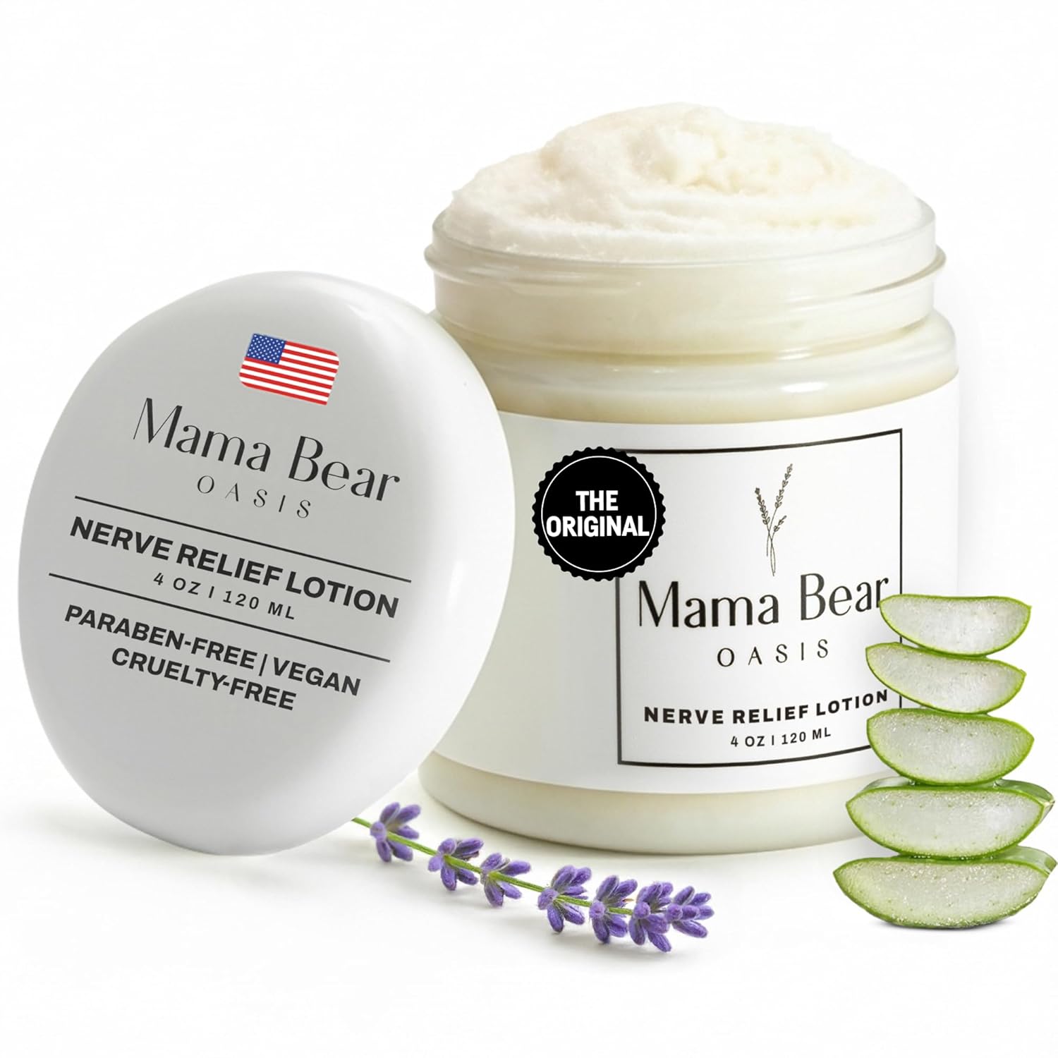 Mama Bear Oasis Lotion for Foot and Leg Comfort - Hydrating Care