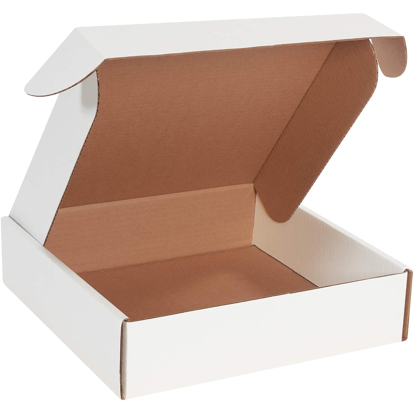 BOX USA BMFL12123 White Corrugated Boxes for Document Storage