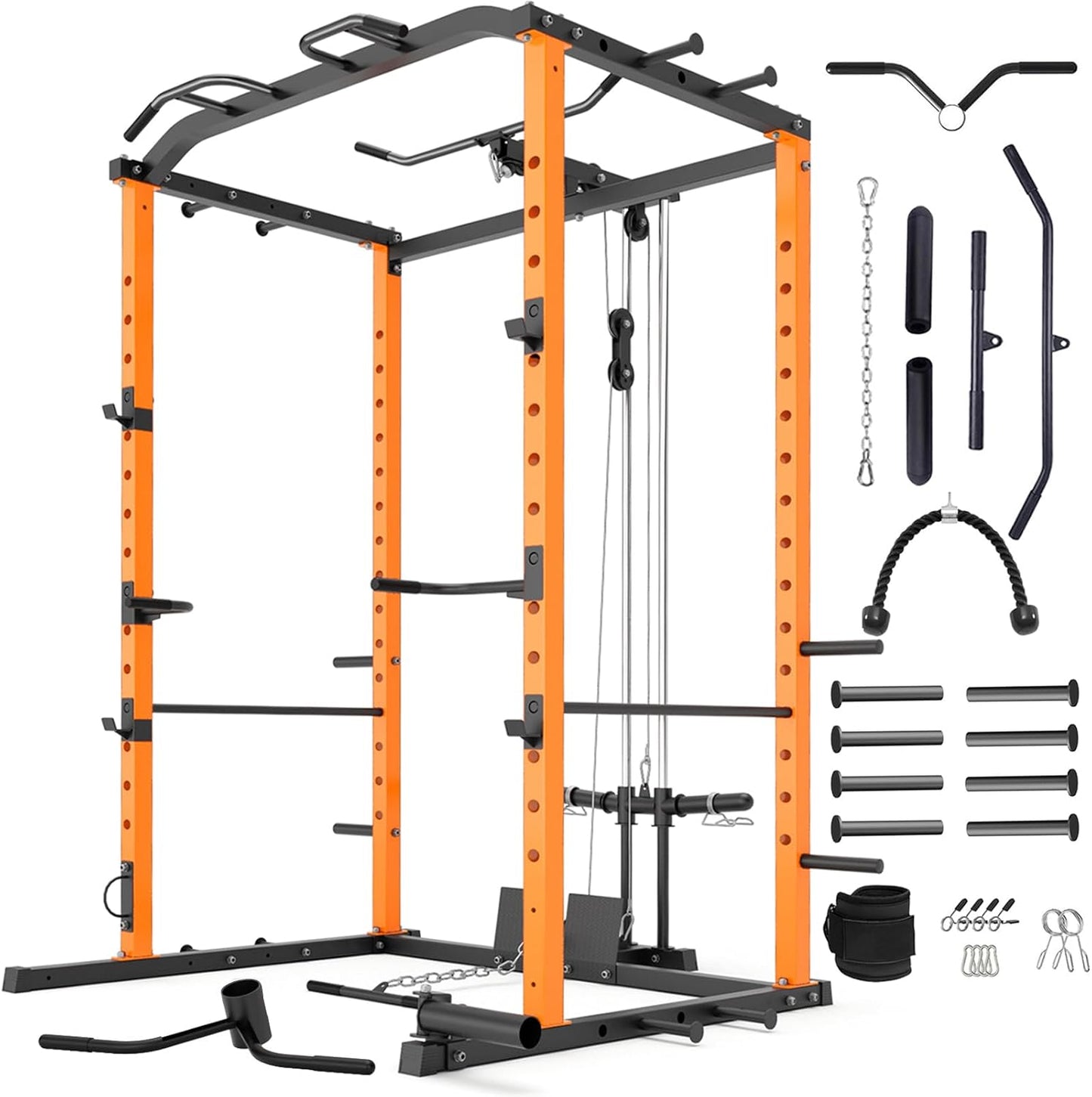 VANSWE Power Cage: 1200lb Capacity Full Home Gym