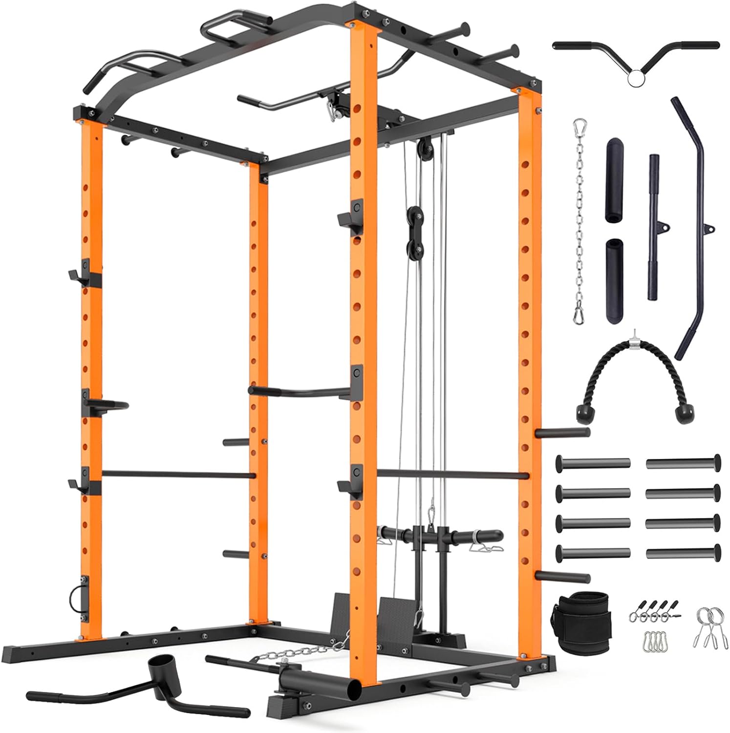 VANSWE Power Cage: 1200lb Capacity Full Home Gym