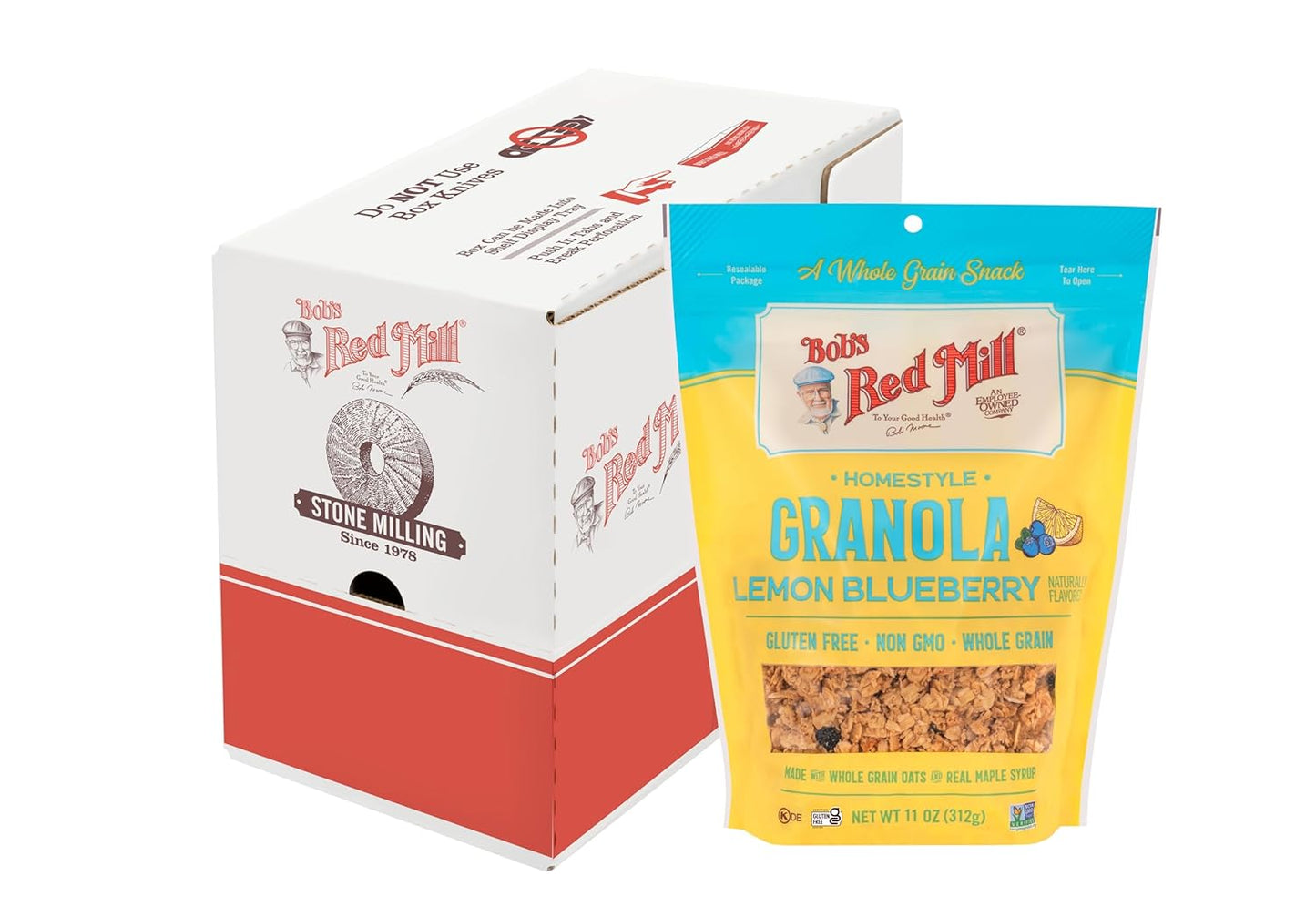 Bob's Red Mill Lemon Blueberry Granola - Non GMO & Whole Grain