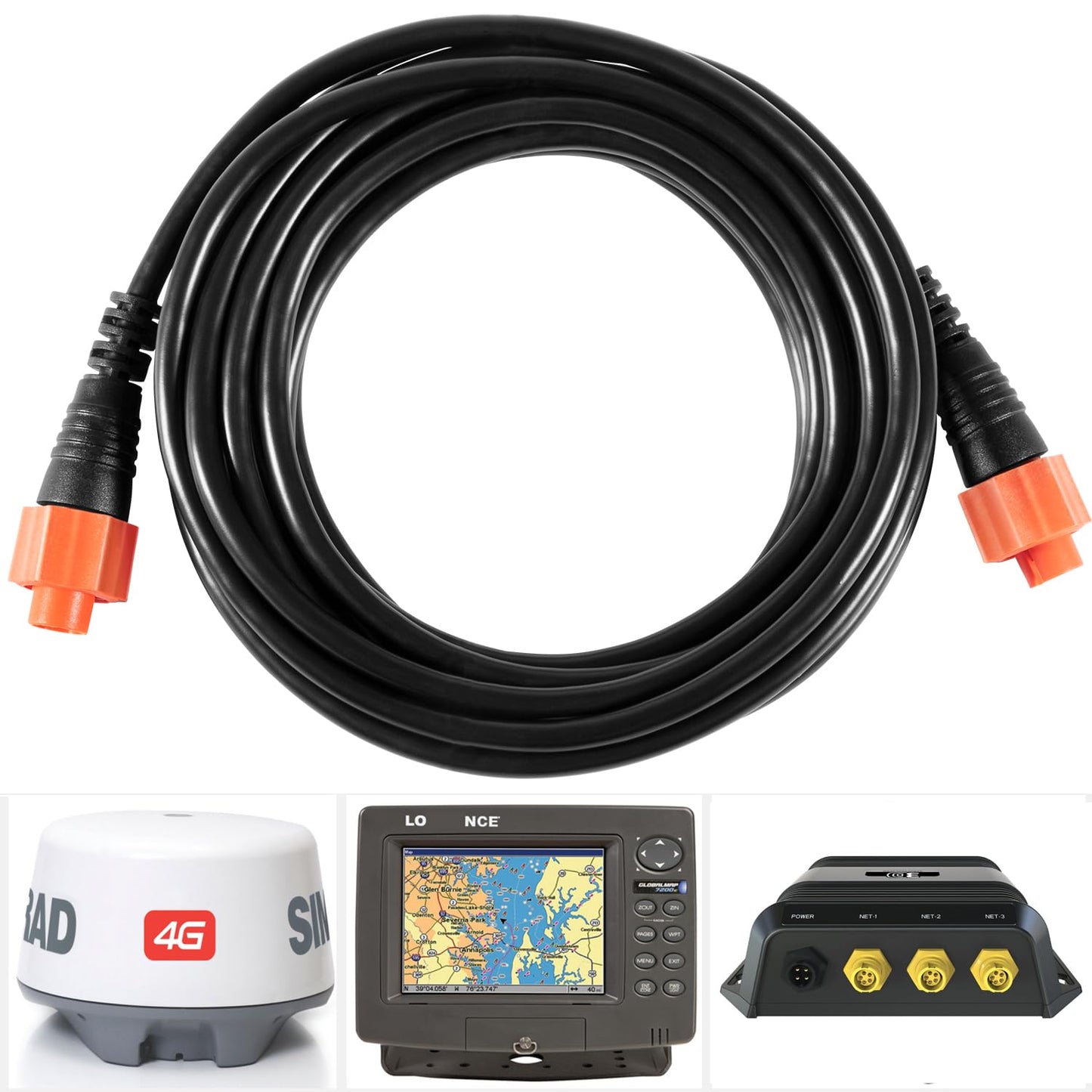 Bonbo 15ft Ethernet Cable for Lowrance - Reliable Replacement