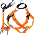Neon Orange Freedom No Pull Dog Harness and Leash Set - Easy Control