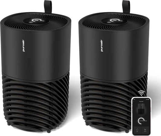 PuroAir 130i Smart Air Purifiers for Home Large Rooms - 2 Pack