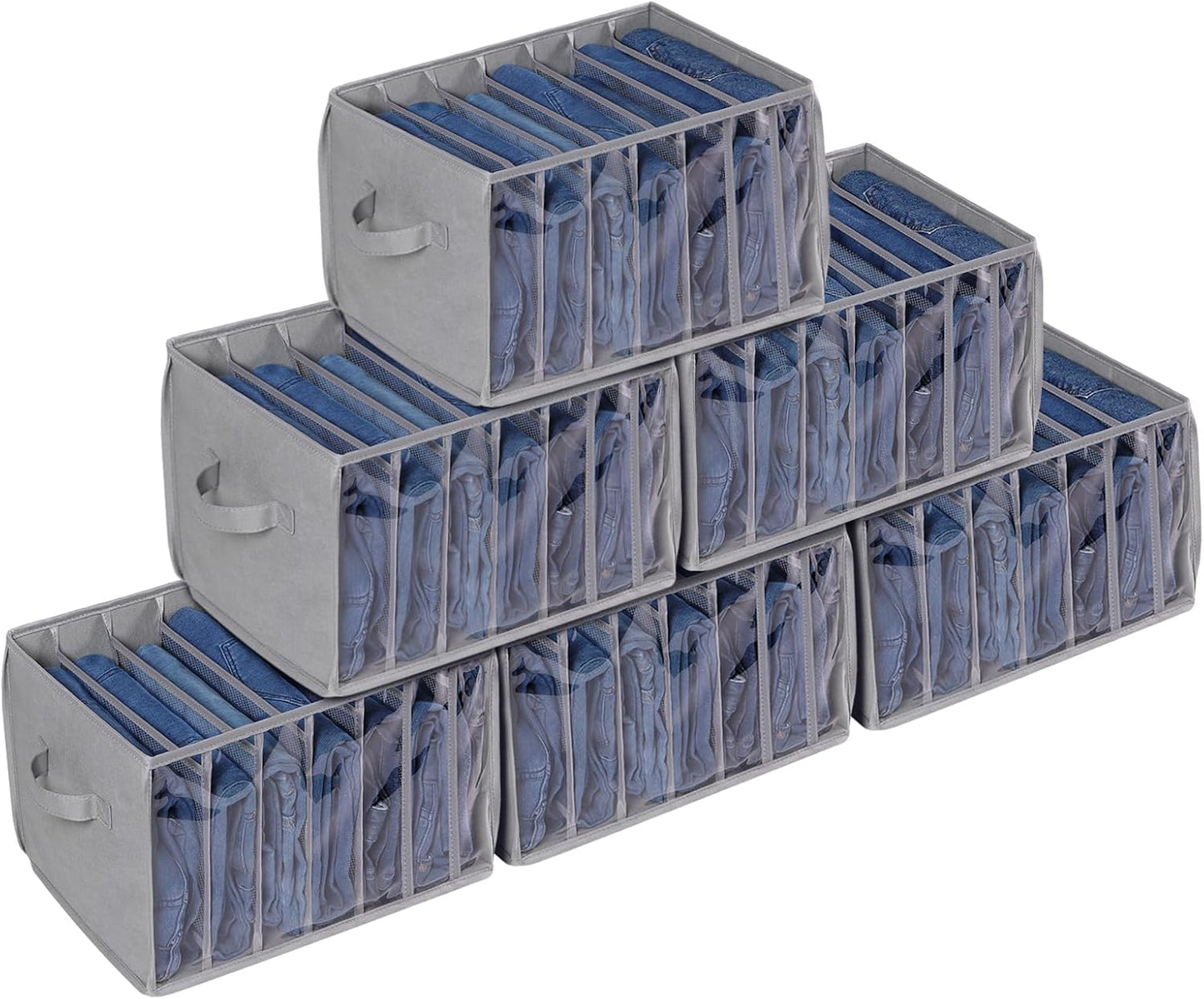 Zilink Upgraded Wardrobe Organizer for Jeans and Clothes Storage