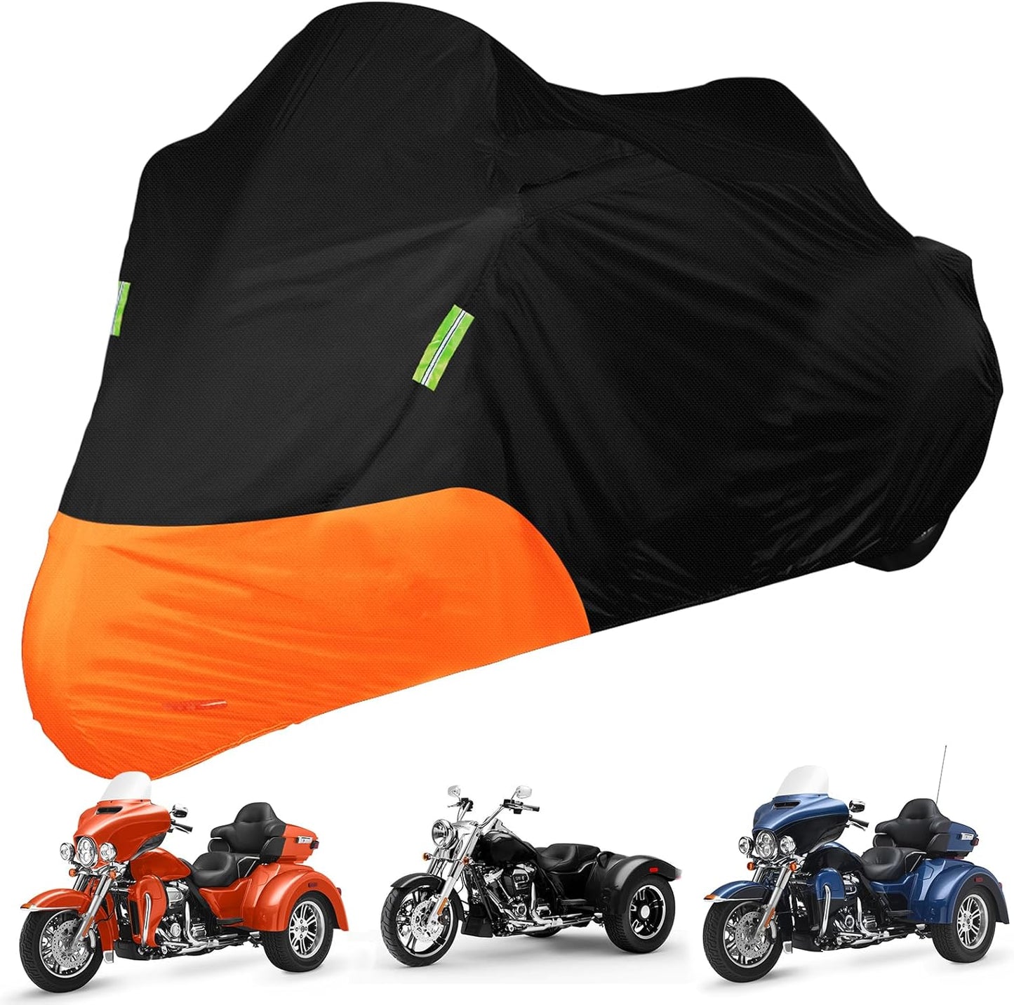 Waterproof Motorcycle Cover for Harley Davidson Trike with Lock Hole
