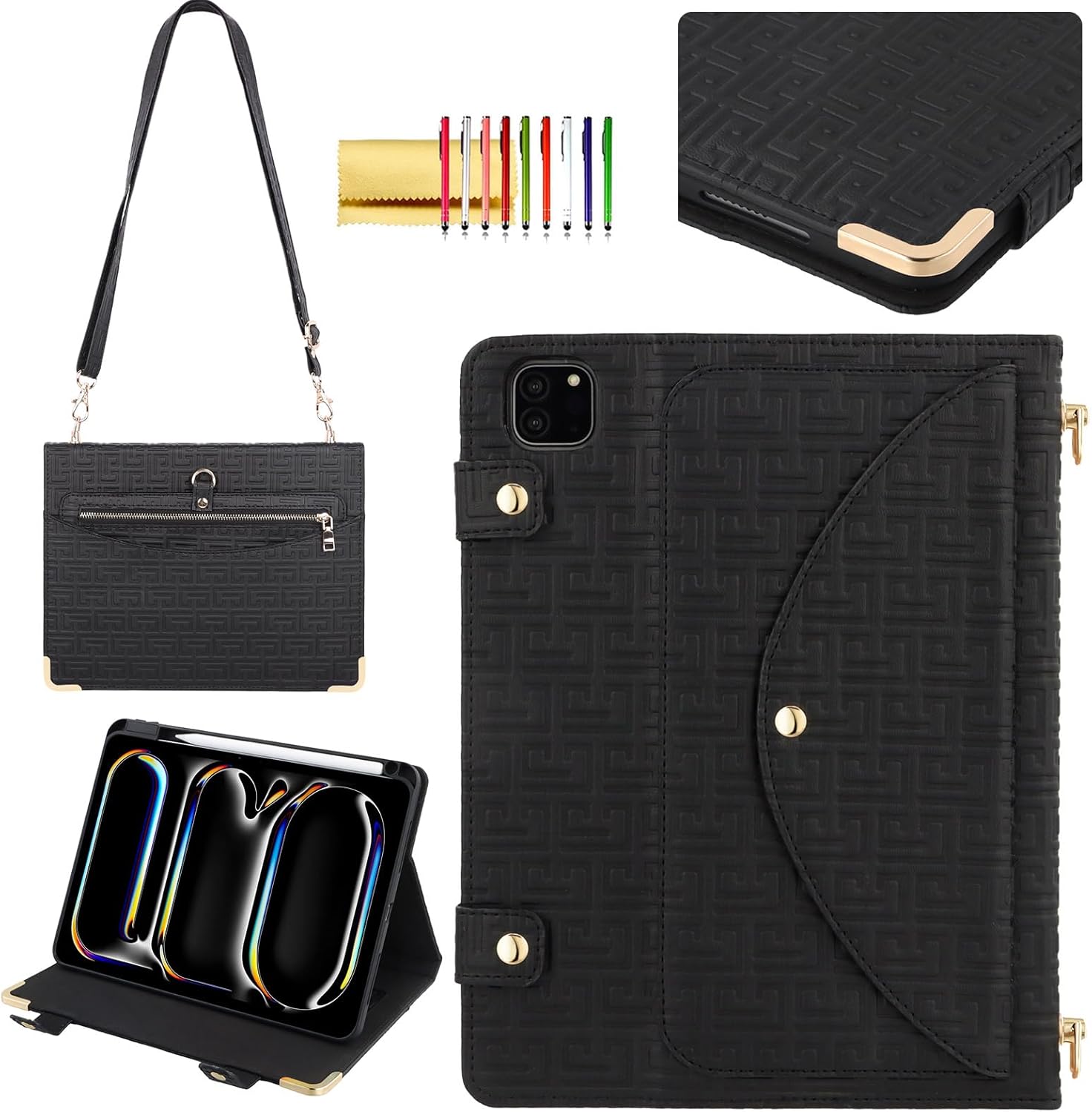 Handbag Case for iPad Pro 13in M4 2024 with Pencil Holder