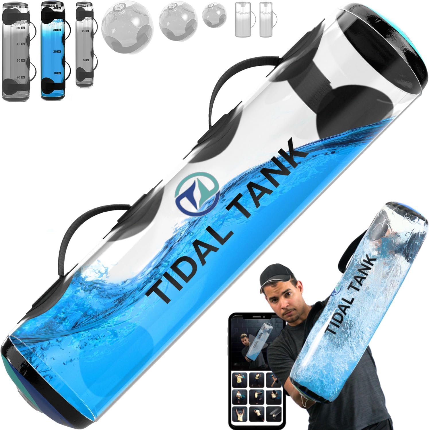 Tidal Tank Aqua Bag - Adjustable Water Weight Bag for Fitness