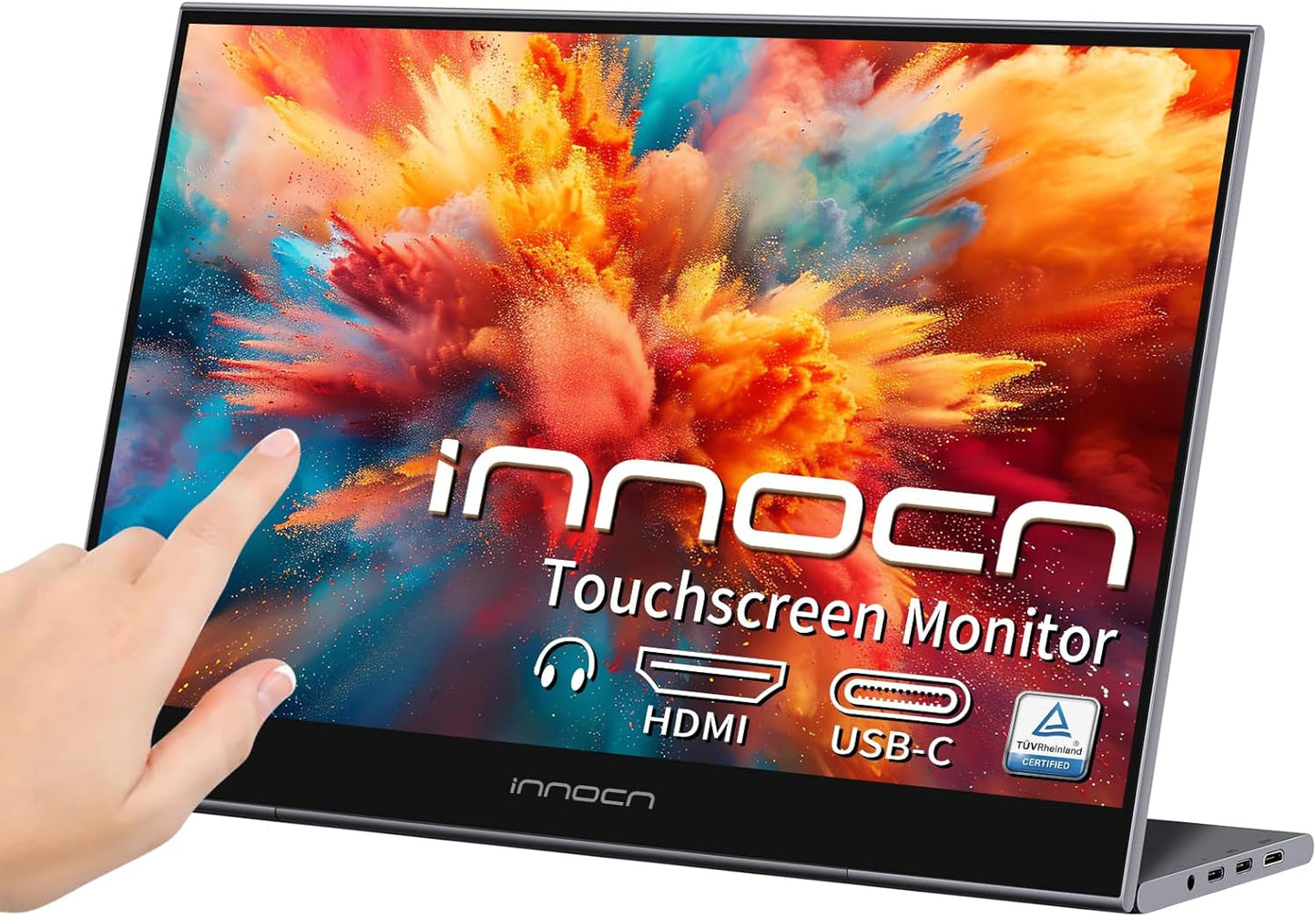 15.6 Touchscreen Portable Monitor | 1080P | HDMI, USB C | Multi-Device Compatibility