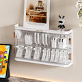 Charger Cable Cord Organizer with Adjustable Dividers - Clear Box