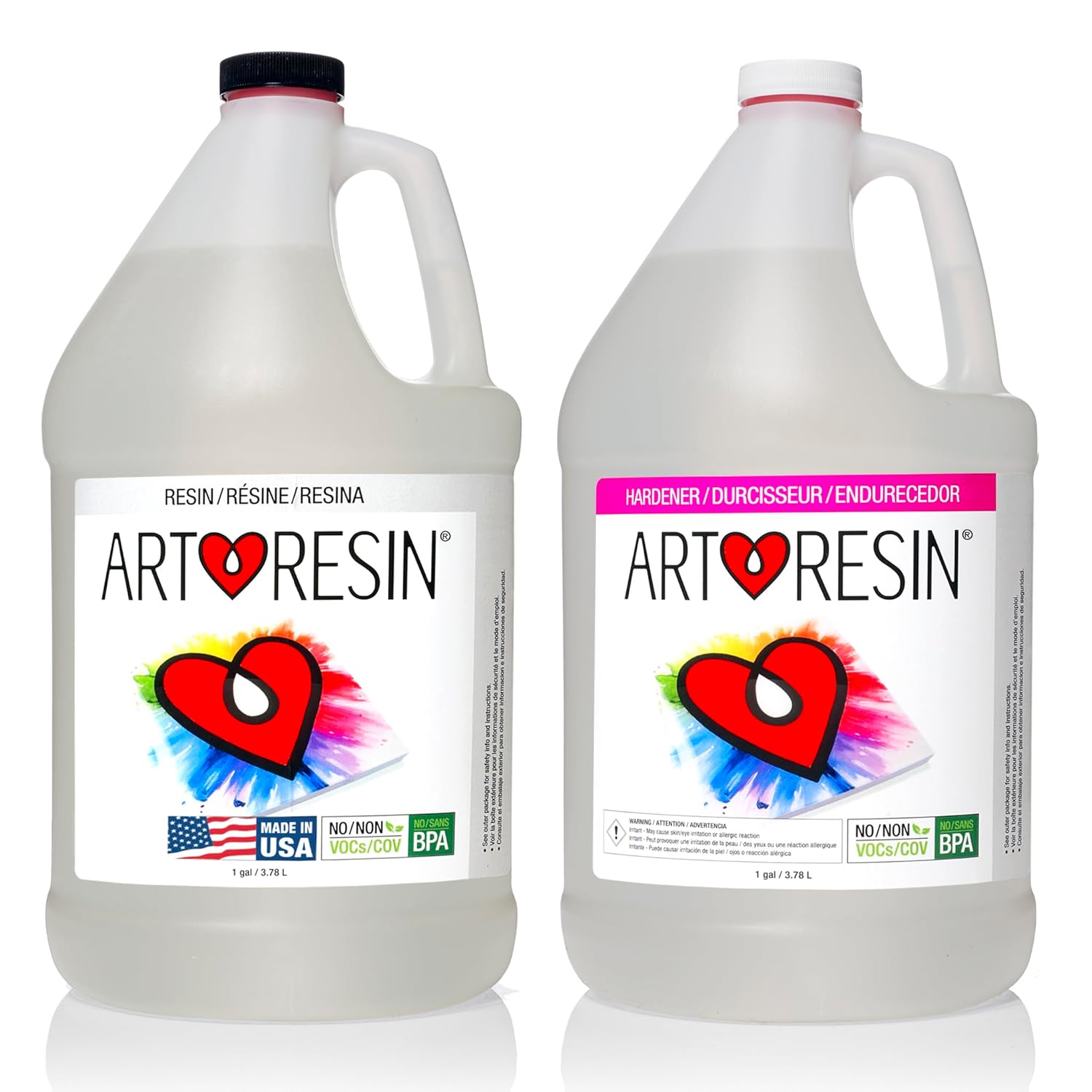 ArtResin Epoxy Resin High-Gloss Clear Coat for Artwork 2 gal
