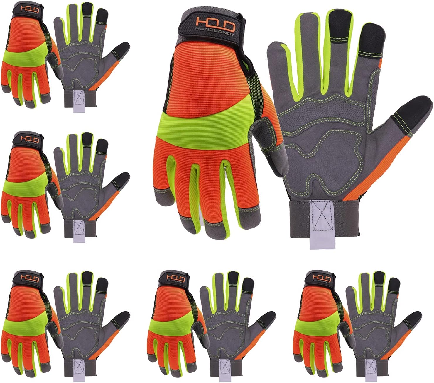 Hi-vis Reflective Work Gloves for Safety and Comfort