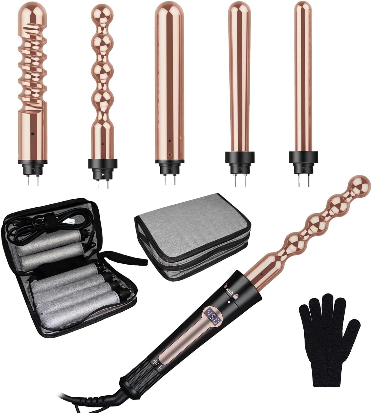 5 in 1 Curling Iron Set for Perfect Curls and Waves