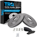 TRQ Front Brake Pad & Rotor Kit Compatible with 2005-2021 Nissan
