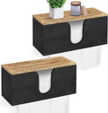 Solid Wood Paper Towel Dispenser 2 Pack - Wall or Counter Holder