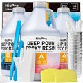 Nicpro 1.5 Gallon Deep Pour Epoxy Resin Kit - Clear High Gloss