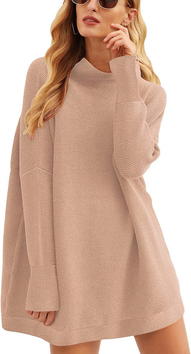 Oversized Casual Loose Turtleneck Sweater for Women 2025