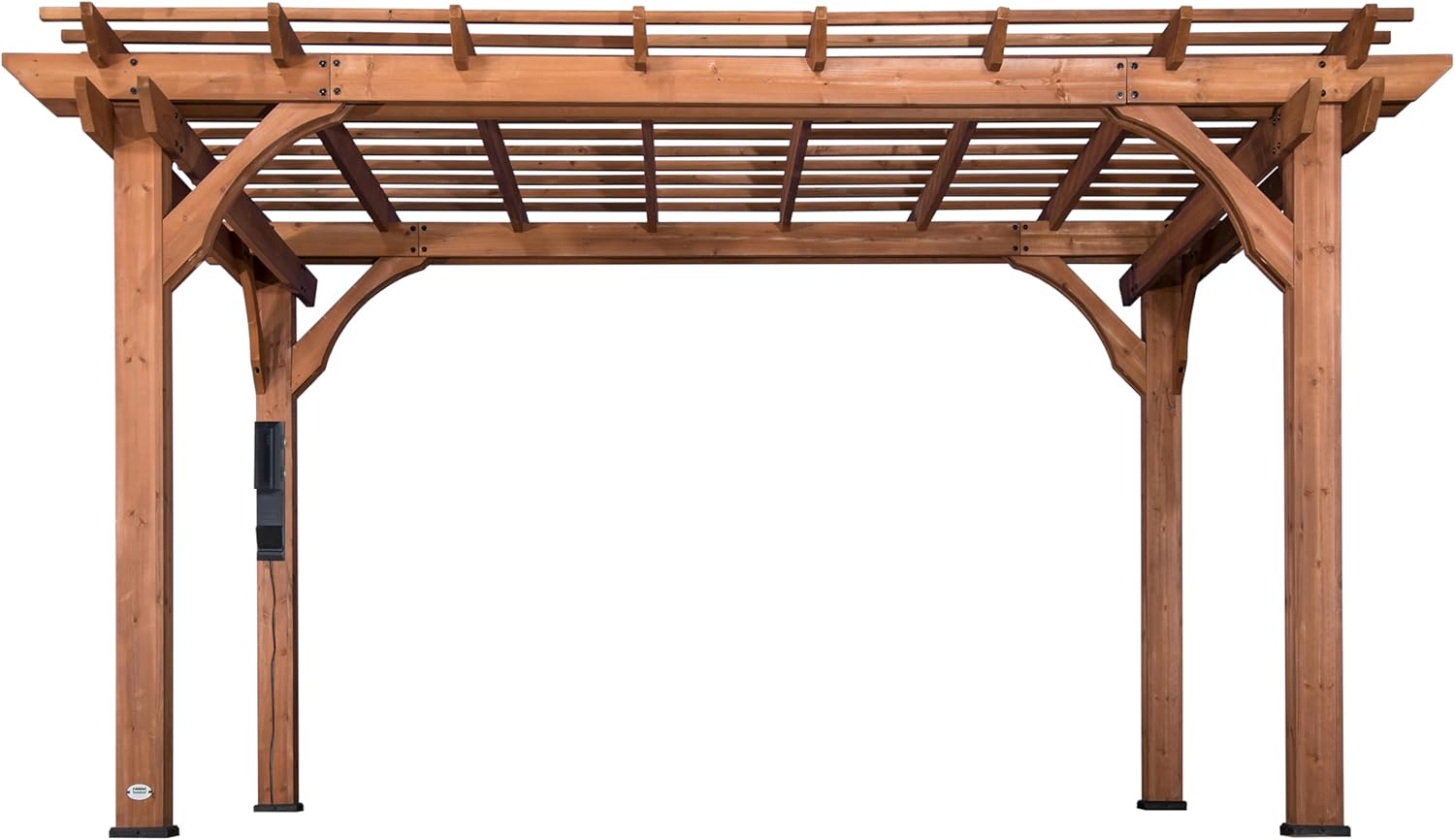 Backyard Discovery Beaumont Cedar Wood Pergola Kit for Outdoor Spaces