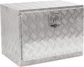 24 in Aluminum Underbody Truck Tool Box - Lockable Silver
