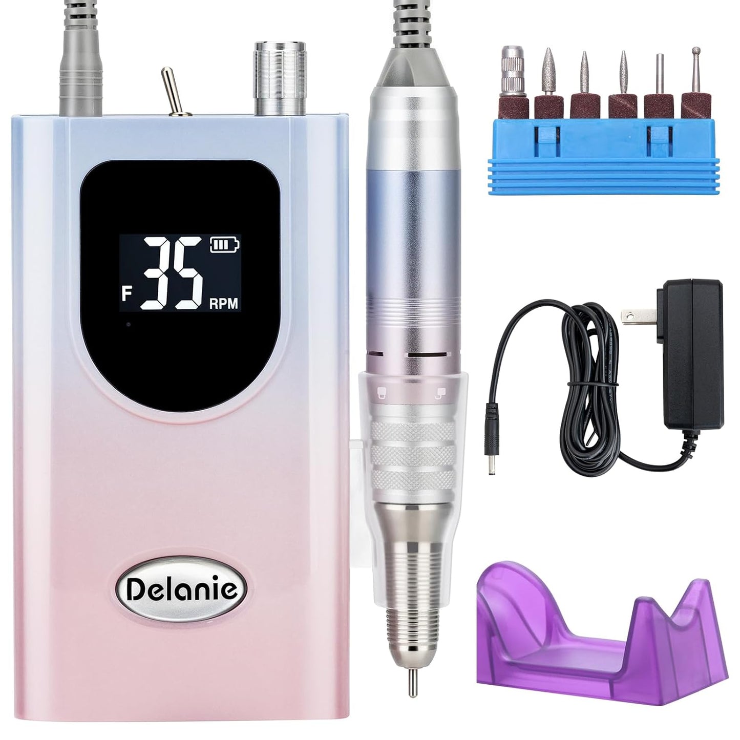 Delanie Professional Nail Drill for Acrylic Gel with High Torque